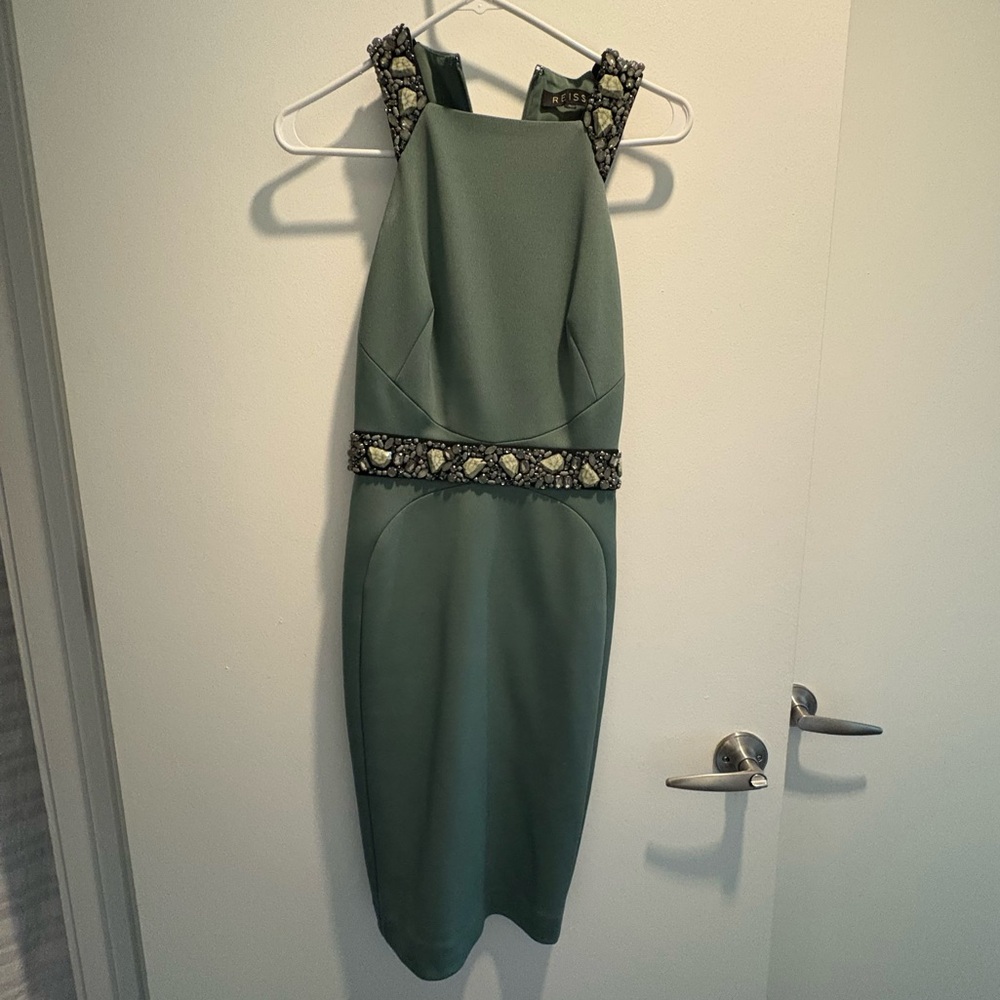 Reiss Sage Embellished Dress